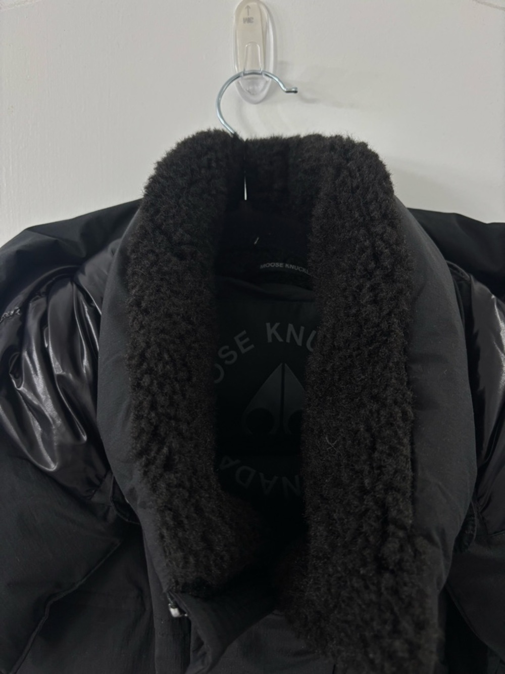 Moose Knuckles Men's Black Quilted Puffer Coat - Picture 9 of 15